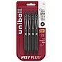 uni-ball 207 Plus+ Retractable Gel Pens, Medium Point, 0.7mm, Black Ink, 4/Pack (70460)~#|#~FDE1F942-AD96-46B4-830751141EDA9139_sc7