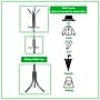 Mind Reader Freestanding Coat Rack, Silver, Metal (COATRACK11-SIL)~#|#~FDE41416-87ED-4B50-B902741E0CD20008_sc7