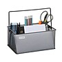 Mind Reader 4-Compartment Metal Organizer Holder Desk Organizer, Gray (MESHBASKET-GRY)~#|#~FDE46892-ACB4-4BC6-86C8C28EE772262B_sc7