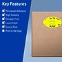 Avery Oval Laser/Inkjet Multipurpose Labels, 4.25" x 2.5", Neon Yellow (240/Box)~#|#~FDE57191-F749-494A-A504682ED95C75A4_sc7