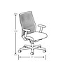 HON Ignition 2.0 Ergonomic Vinyl/ReActiv Swivel Task Chair, Basalt (HIWMRAKD.Y2.A.H.0S.SX23.BL.SB.T)~#|#~FDE573FC-FC95-4483-AB1616D3362F2F4F_sc7
