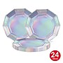 Beistle Decagon Plates, Iridescent, 8 Plates/Pack, 3/Packs (53571)~#|#~FDE61BBA-A769-4DC1-B76D53E845D939A7_sc7