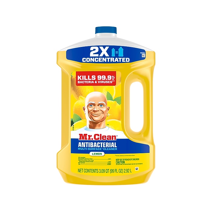 Mr. Clean Antibacterial Multi-Surface Cleaner, Lemon Scent, 99 Fl