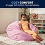 Flash Furniture Cotton Twill Oversized Dot Bean Bag Chair, Light Pink (DGBEANLGDTPK)~#|#~FDEE7167-DED2-456E-80255B4B552B67AF_sc7