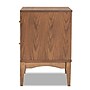 Baxton Studio Landis 18.6"W x 15.7"D Wooden Nightstand with 2 Drawers, Ash Walnut/Gold (193-11301-HiT)~#|#~FDF29C36-EEB9-4943-92FBFC50949FDE69_sc7