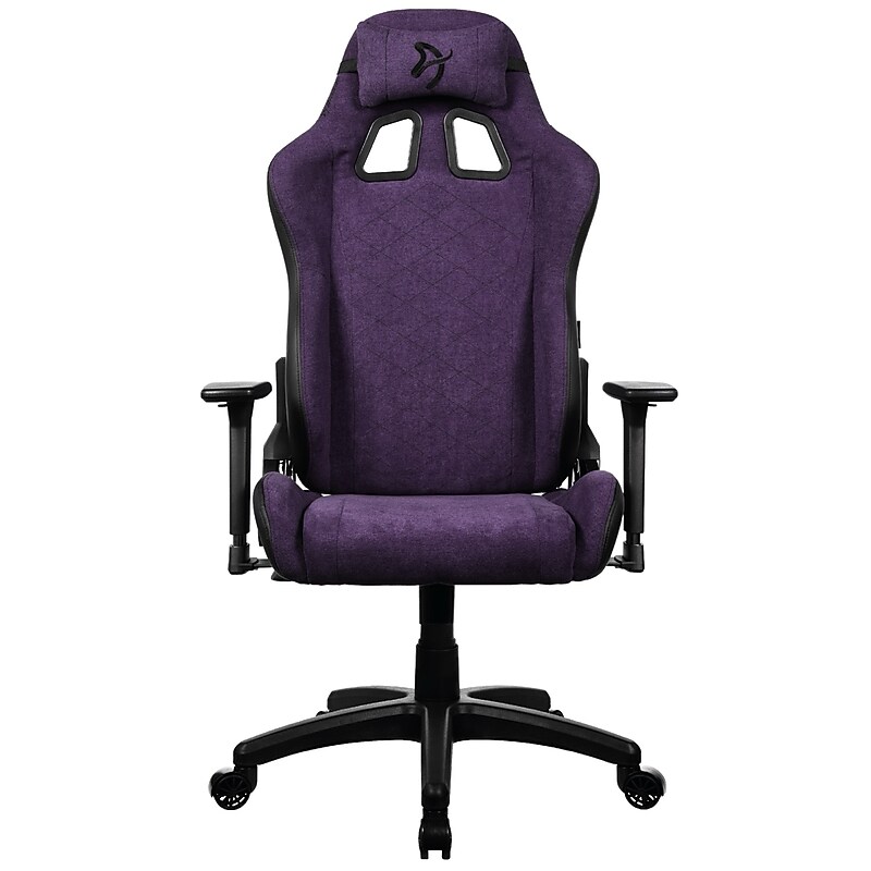 Arozzi Avanti Soft Fabric Ergonomic Racing Gaming Chair, Pure Purple (AVANTI-SFB-PPL) image 1