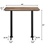 Flash Furniture TopGuard 48" x 30" Rectangular Wood Dining Table with X-Base, Natural/Black Base (ST3048NATT0522B)~#|#~FDF76CEC-92AB-4CDE-888C8FA9799AB304_sc7