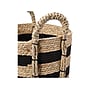 Household Essentials Terra Grass/Cotton Storage Basket, Light Beige/Black (ML-6730)~#|#~FDFD5A78-96F7-4099-B5E266C92E642263_sc7
