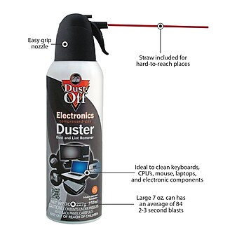 Falcon Dust-Off Air Duster, 7 oz., 6/Pack (DPSM6)