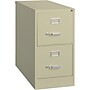 Lorell 2-Drawer Vertical File with Lock, Letter, Putty, 28 3/8"H x 15"W x 26 1/2"D (LLR60196)~#|#~FDFFD672-8B3A-4B51-88AECB4AB5D67F98_sc7