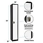 AdirOffice 72" Single Tier Black and White Storage Locker (ADI629-201-B-W)~#|#~FE057690-B407-4D42-8EC714E6492A52D6_sc7