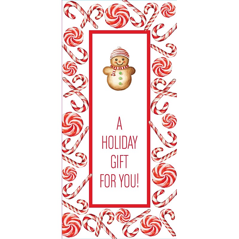 Great Papers! Peppermint & Candy Cane Holiday Money Cards Stationary Kit, 12/Pack (2025047) image 1