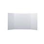 Flipside Tri-Fold Presentation Board, 14" x 40", Corrugated, White, 48/Carton (33314-48)~#|#~FE071AF0-B0B9-4FB7-8FFF986AEFB30B1E_sc7