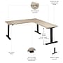 Bush Business Furniture Move 60 Series 72"W L Shaped Adjustable Standing Desk, Natural Elm (M6SL7278NEBK)~#|#~FE0D0364-0D5A-4A01-A3A9F04E797DFD8D_sc7