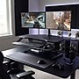 VersaDesk PowerPro Elite Corner Standing Desk Converter with Programmable Switch, USB Port, Mobile App, 36 x 31 Inch, Black~#|#~FE0D0C7F-AEF6-4299-976A1016DE5AF0AF_sc7