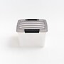Iris 12.59 Quart Stack and Pull Plastic Latching Storage Bin, Clear, 8/Pack (500148)~#|#~FE136C56-F1C0-4636-A407F52149B69195_sc7