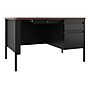 Hirsh 48"W Single-Pedestal Teacher's Desk, Black/Walnut (22642)~#|#~FE18D050-2602-423C-A81AD8CD14708720_sc7