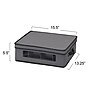 Household Essentials 19.6 Quart China Cup Chest with Lid, Fabric, Gray (HH52538-1)~#|#~FE1A2590-074C-45FD-8628C240F47C0342_sc7