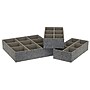 Household Essentials Drawer Organizers, Graphite, 3/Pack (752-1)~#|#~FE1BFF36-865C-4554-A99648FC412670EB_sc7