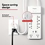 Staples TECH 10-Outlet 2-USB Port Surge Protector, 6', 3000 Joules, White (ST62776)~#|#~FE2DCF64-D349-44AB-A4BF2297771F3AEF_sc7