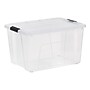 Iris 60 Quart Storage Container with Lid, Plastic, Clear, 4/Pack (500294)~#|#~FE306AEE-995B-4B9C-9527AAAA09A5E5D5_sc7