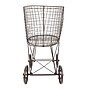 Storied Home 1-Section Rolling Laundry Basket, Metal, Bronze (EC0219)~#|#~FE311B20-C100-4A87-9A36C657CCBDF21E_sc7