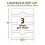 Avery EcoFriendly Laser/Inkjet Decorative Edge Multipurpose Labels, 2-3/8" x 8", White, 150/Box (94117)~#|#~FE3B584B-0899-4FF5-AC393C091CBFD153_sc7
