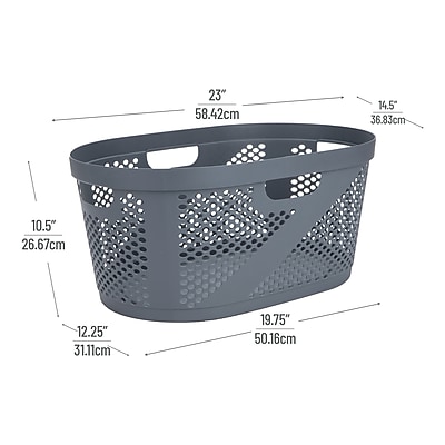 Mind Reader 10.57-Gallon Laundry Basket - Thumbnail 4