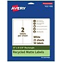 Avery EcoFriendly Rectangle Multipurpose Labels, 11" x 4-1/4", White, 50/Pack (94266)~#|#~FE3C9746-2A6E-463B-A6A98E5408ABDB3B_sc7