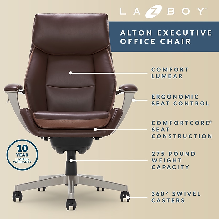 La-Z-Boy Alton Ergonomic Bonded Leather Swivel Executive La-Z-Boy Alton Ergonomic Bonded Leather Swivel Executive