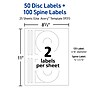 Avery Printable CD Labels, Removable, Laser/Inkjet, Matte White, 50 CD Labels & 100 Spine Labels/Pack (5931)~#|#~FE3E72B5-C502-4D99-AF62113118C5E747_sc7