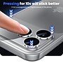 SaharaCase ZeroDamage Titanium Camera Lens Protector for iPhone 17 Pro, 2/Pack, Silver (ZD00186)~#|#~FE4096BB-8B08-4AA5-A91E1F46B23A3B87_sc7