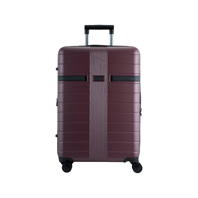 Bugatti Hamburg 25.5" Hardside Suitcase, 8-Wheeled Spinner, TSA Checkpoint Friendly, Red (HLG4524BU-REDLQ) image 1
