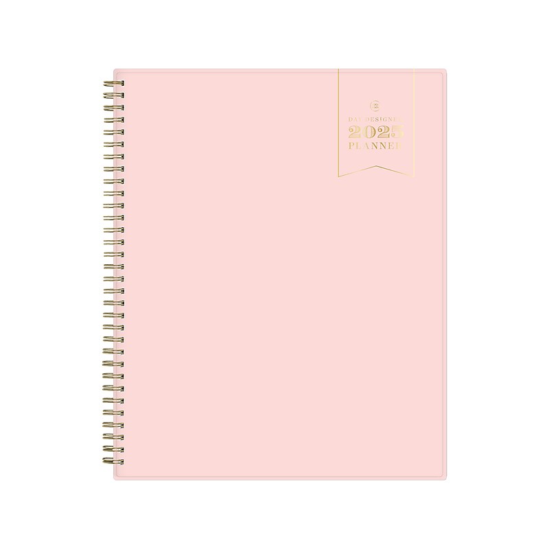 2025 Blue Sky Day Designer 8.5" x 11" Weekly Planner, Plastic Cover, Blush (148146) image 1