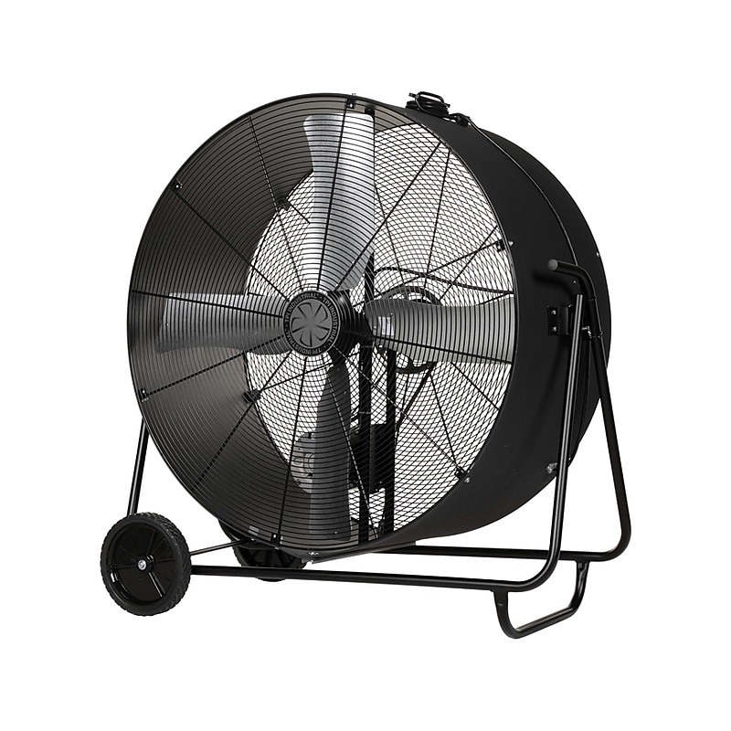 TPI PBXS Series 48" Oscillating Industrial Portable Floor Fan, 1-Speed, Black (08213502) image 1