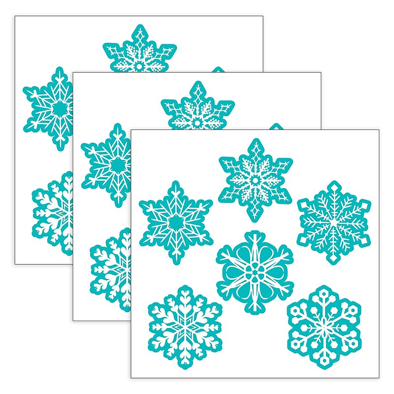 Creative Teaching Press Snowflakes Designer Cut-Outs, 36/Pack, 3 Packs/Bundle (CTP10595-3) image 1