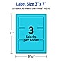 Avery Printable Rectangle Multipurpose Labels, 3" x 7", Bright Blue, 120/Pack (94250)~#|#~FE50E1AF-DABE-4789-A97705FA45E89BB7_sc7
