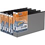 Davis Group QuickFit Heavy Duty 2" 3-Ring Standard Binders, Black, 4/Pack (95031L-04)~#|#~FE53C71A-4EDC-4B2B-B081F7E8DCBE81D0_sc7