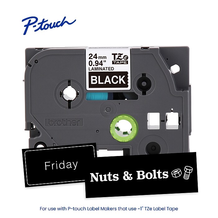 Brother P-touch Laminated Label Tape, 1