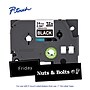 Brother P-touch Laminated Label Tape, 1" x 26.2', White on Black (TZe355)~#|#~FE55AE01-5C65-42C5-9A8A3C4A35BD9B33_sc7