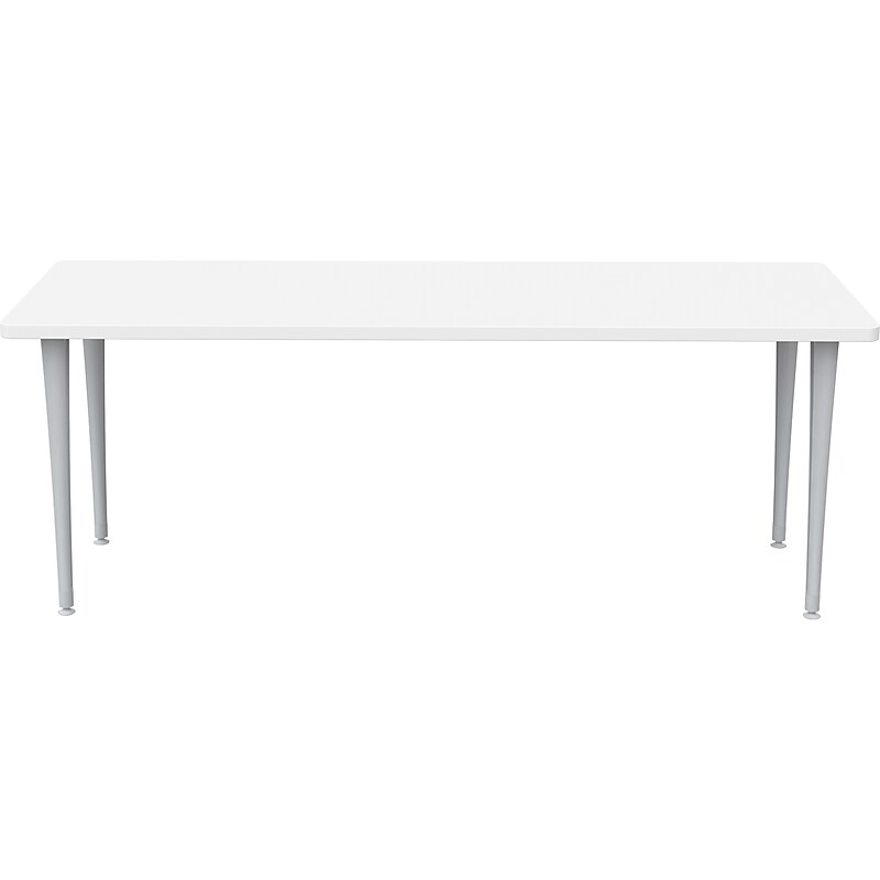 Safco Rumba Training Room Table, 24" x 72", Designer White (RBA7224PGSLDSWT) image 1
