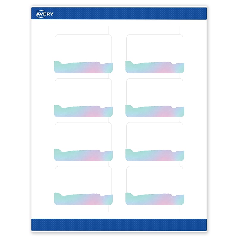 Avery Laser/Inkjet Rectangle Multipurpose Labels, 2" x 3", White, 80/Pack (S00F3R) image 1