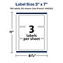 Avery Laser/Inkjet Waterproof Multipurpose Rectangle Labels, 3" x 7", White, 150 Labels/Box (94250)~#|#~FE5A5211-5A6F-4D00-9DB3B4E19C0A676D_sc7