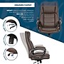 Thomasville Lansing Ergonomic Polyurethane Big & Tall Chair, 400 lb. Capacity, Dark Walnut Brown (52398-DBRN)~#|#~FE5A5876-F822-47EC-97DA4066FA59B126_sc7