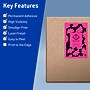 Avery Laser/Inkjet Rectangle Multipurpose Labels, 5.5" x 8.5", Neon Magenta, 80/Pack (94229)~#|#~FE5B591C-A2AF-45E0-9EADBC96E0B85543_sc7