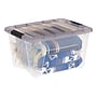 Iris 32 Quart Storage Bin with Latching Lid, Plastic, Clear, 5/Pack (500145)~#|#~FE5D51AE-0412-4C1E-959D01B88B48162F_sc7