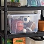 Iris 60 Quart Storage Container with Lid, Plastic, Clear, 4/Pack (500294)~#|#~FE5E05A6-0BD3-484A-929F1BE401B45569_sc7