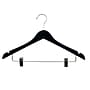 Nahanco 17" Wood Ladies' Concave Suit Hanger, Black, 100/Box (72-17RC)~#|#~FE5F5B80-D8FB-43C8-B67B56D01CAB20AC_sc7