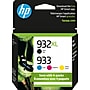 HP 932XL/933 Black High Yield and Cyan/Magenta/Yellow Standard Yield Ink Cartridge, 4/Pack (N9H62FN#140)~#|#~FE5F6D09-A523-4F7F-AF4657321F58A248_sc7