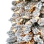 Nearly Natural 7' Flocked Pencil Artificial Christmas Tree with 400 Clear Lights and 574 Bendable Branches (T1907)~#|#~FE6357D1-DA35-4C51-B688C52BD41CFF11_sc7